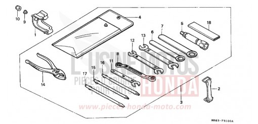 OUTILS XRV650J de 1988